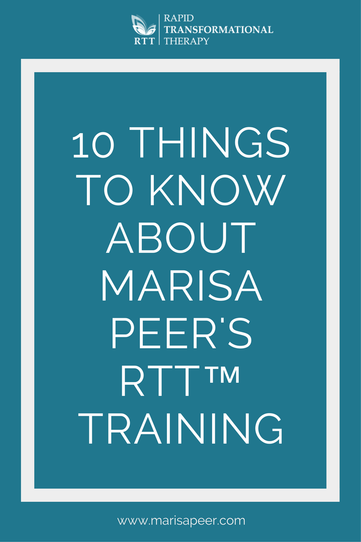 10 things to know about Marisa Peer's RTT training